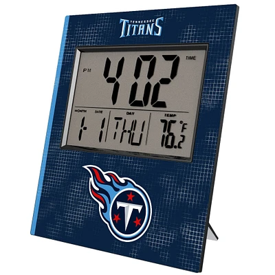 Keyscaper Tennessee Titans Cross Hatch Digital Desk Clock