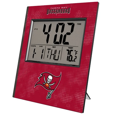 Keyscaper Tampa Bay Buccaneers Cross Hatch Digital Desk Clock