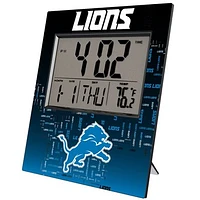 Keyscaper Detroit Lions Quadtile Digital Desk Clock