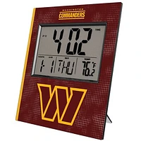 Keyscaper Washington Commanders Cross Hatch Digital Desk Clock
