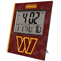 Keyscaper Washington Commanders Cross Hatch Digital Desk Clock