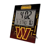 Keyscaper Washington Commanders Quadtile Digital Desk Clock