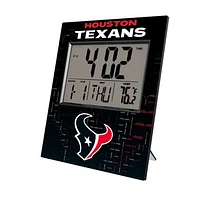 Keyscaper Houston Texans Quadtile Digital Desk Clock