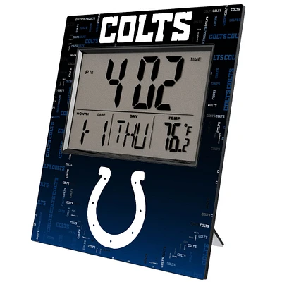 Keyscaper Indianapolis Colts Quadtile Digital Desk Clock