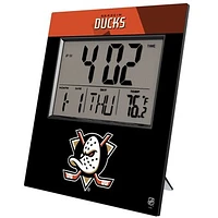Keyscaper Anaheim Ducks Color Block Digital Desk Clock