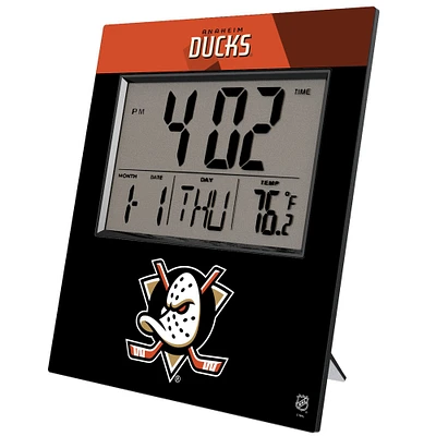 Keyscaper Anaheim Ducks Color Block Digital Desk Clock