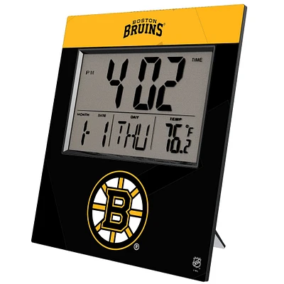 Keyscaper Boston Bruins Color Block Digital Desk Clock