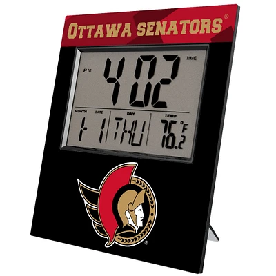 Keyscaper Ottawa Senators Color Block Digital Desk Clock