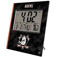 Keyscaper Anaheim Ducks Cross Hatch Digital Desk Clock