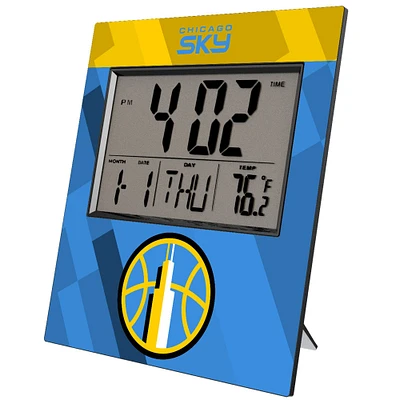 Keyscaper Chicago Sky Color Block Digital Desk Clock