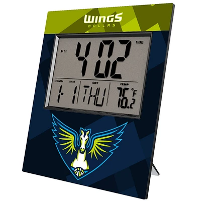 Keyscaper Dallas Wings Color Block Digital Desk Clock