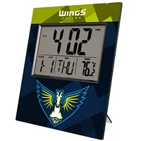Keyscaper Dallas Wings Color Block Digital Desk Clock
