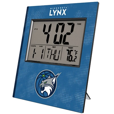 Keyscaper Minnesota Lynx Cross Hatch Digital Desk Clock