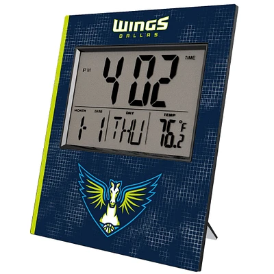 Keyscaper Dallas Wings Cross Hatch Digital Desk Clock