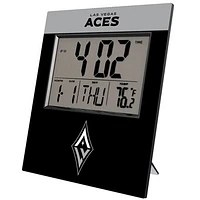 Keyscaper Las Vegas Aces Color Block Digital Desk Clock