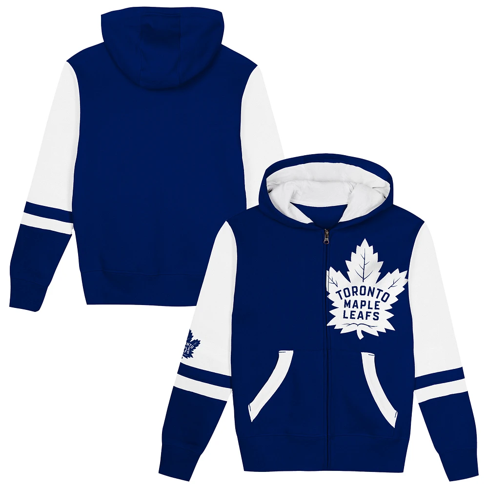 Preschool Blue Toronto Maple Leafs Face Off Full-Zip Hoodie