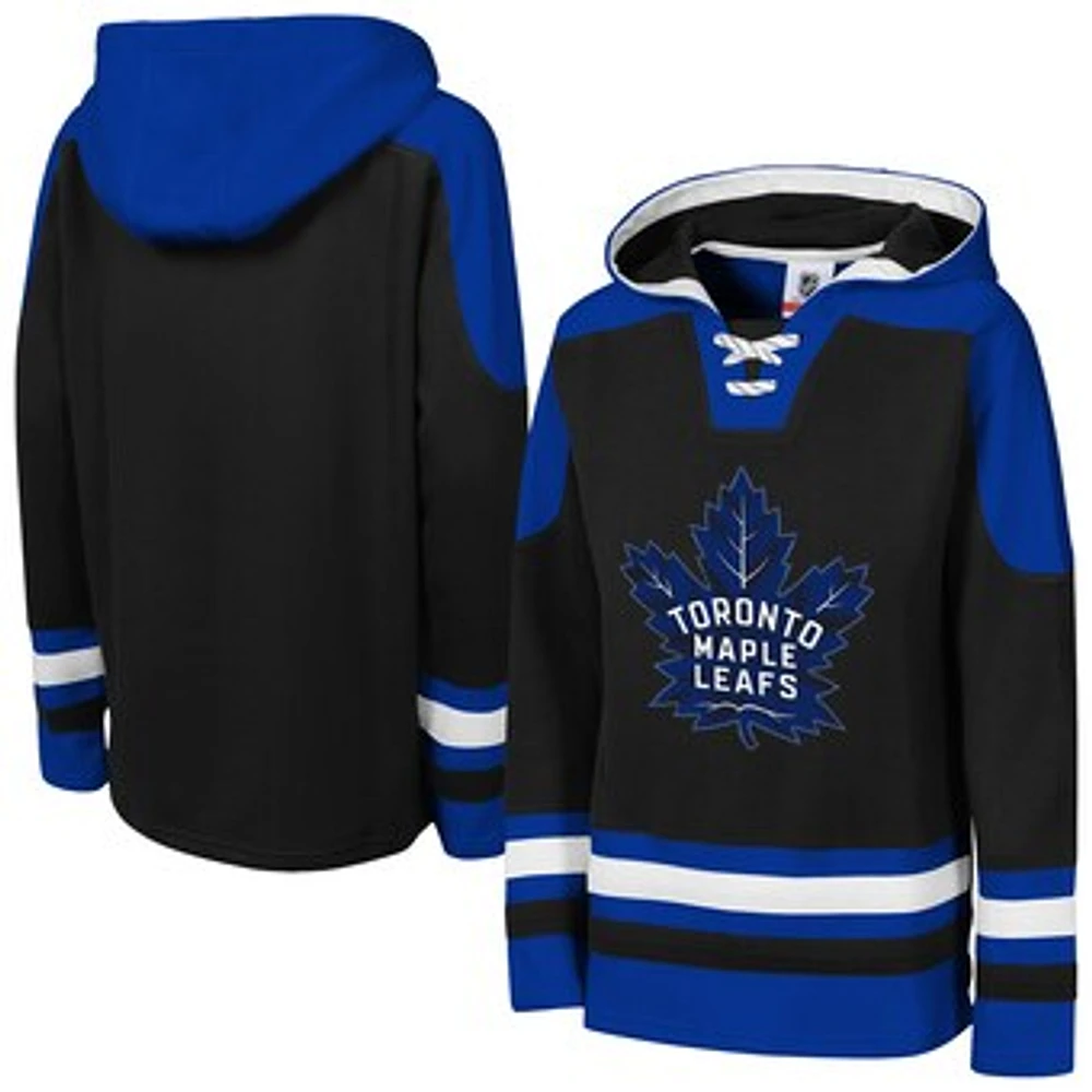 Youth Black Toronto Maple Leafs Ageless Must Have Home V-Neck Pullover Hoodie