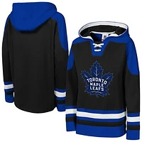 Youth Black Toronto Maple Leafs Ageless Must Have Home V-Neck Pullover Hoodie