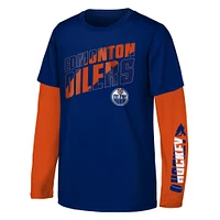 Youth Edmonton Oilers Winning Clapper 3 1 Combo T-Shirt Set