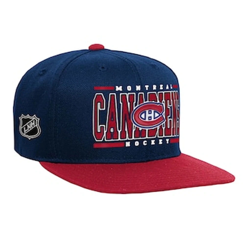 Youth Navy Montreal Canadiens Retro Deadstock Snapback Hat