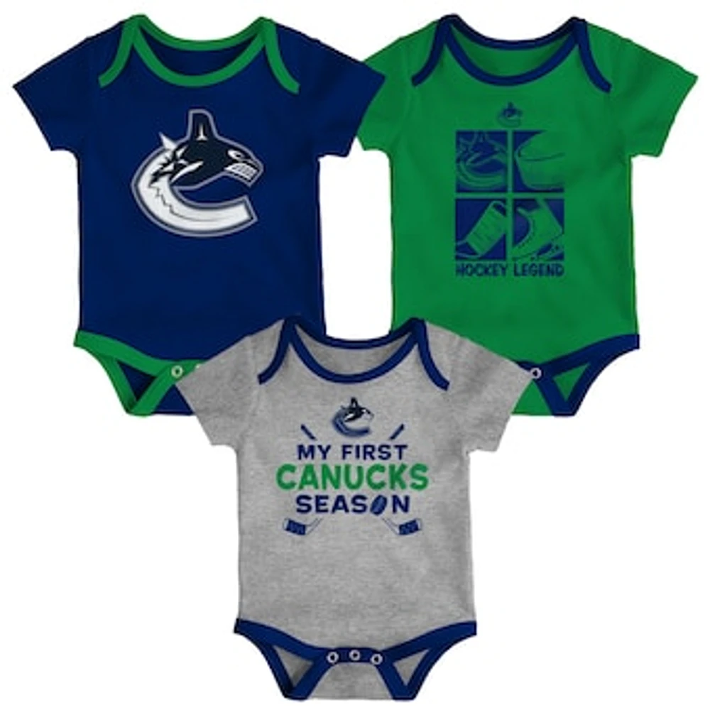 Infant Vancouver Canucks Legend 3-Pack Bodysuit Set