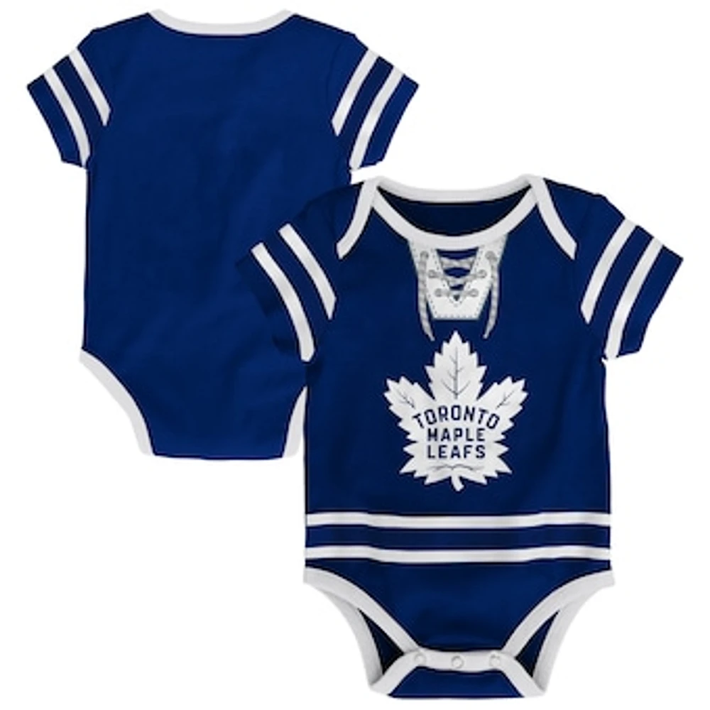 Infant Blue Toronto Maple Leafs Hockey Jersey Bodysuit