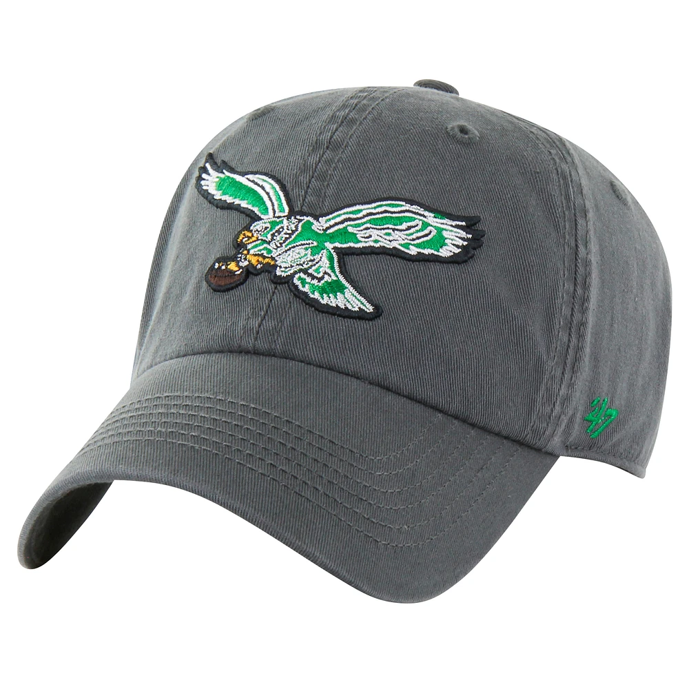 Men's '47 Charcoal Philadelphia Eagles Classic Franchise Legacy Fitted Hat