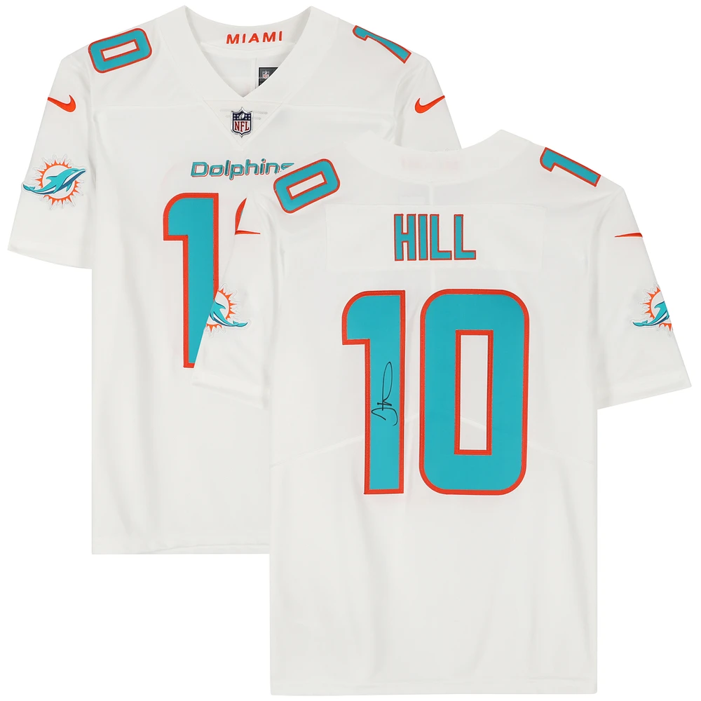 Tyreek Hill Miami Dolphins Autographed Nike White Limited Jersey