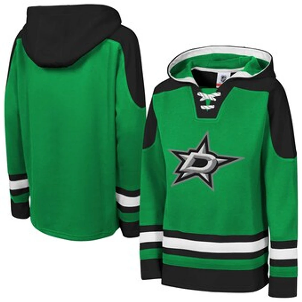 Youth Kelly Green Dallas Stars Ageless Must Have Home V-Neck Pullover Hoodie