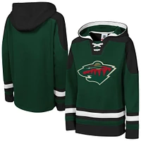 Youth Green Minnesota Wild Ageless Must Have Home V-Neck Pullover Hoodie