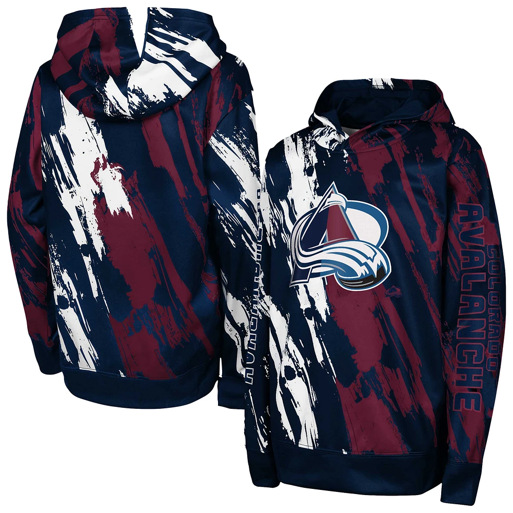 Youth Navy Colorado Avalanche Master Snipe Pullover Hoodie