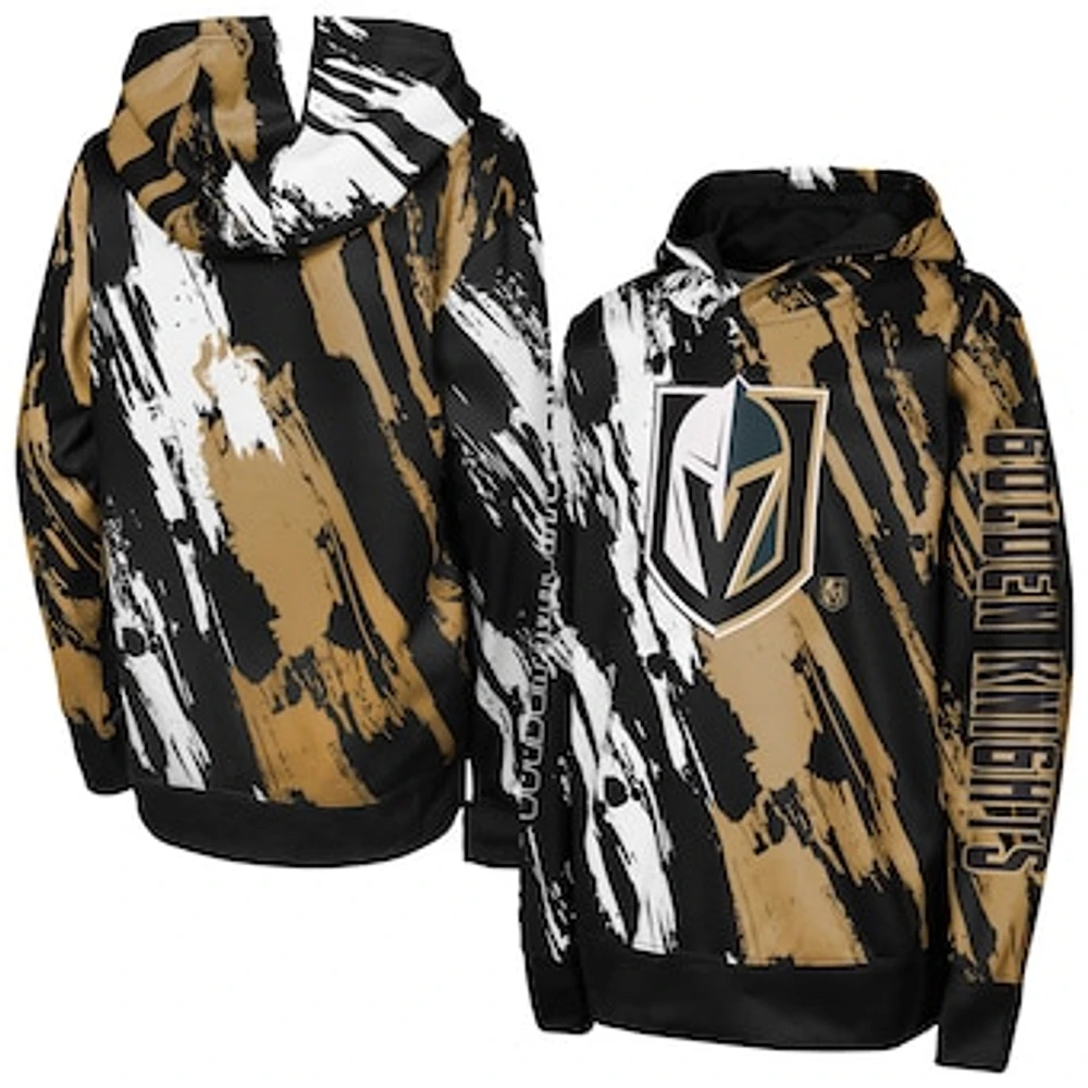 Youth Black Vegas Golden Knights Master Snipe Pullover Hoodie