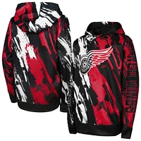 Youth Black Detroit Red Wings Master Snipe Pullover Hoodie