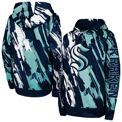 Youth Deep Sea Blue Seattle Kraken Master Snipe Pullover Hoodie