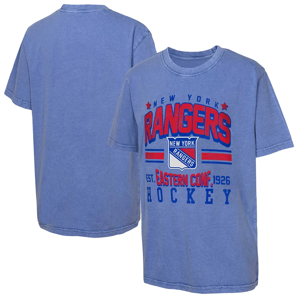 Youth Royal New York Rangers Sure Short T-Shirt