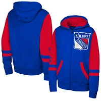 Youth Blue New York Rangers Face Off Full-Zip Hoodie