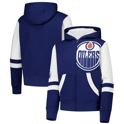 Youth Royal Edmonton Oilers Face Off Full-Zip Hoodie