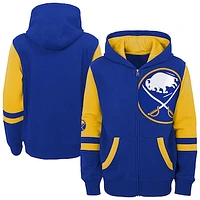 Youth Royal Buffalo Sabres Face Off Full-Zip Hoodie