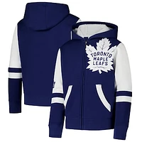 Youth Blue Toronto Maple Leafs Face Off Full-Zip Hoodie