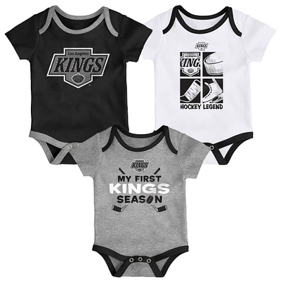 Newborn & Infant Los Angeles Kings Legend Three-Piece Bodysuit Set