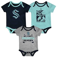 Newborn & Infant Seattle Kraken Legend Three-Piece Bodysuit Set