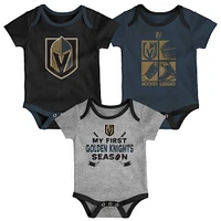 Newborn & Infant Vegas Golden Knights Legend Three-Piece Bodysuit Set