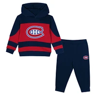 Toddler Navy/Red Montreal Canadiens Puck Hero Fleece Hoodie and Sweatpants Set