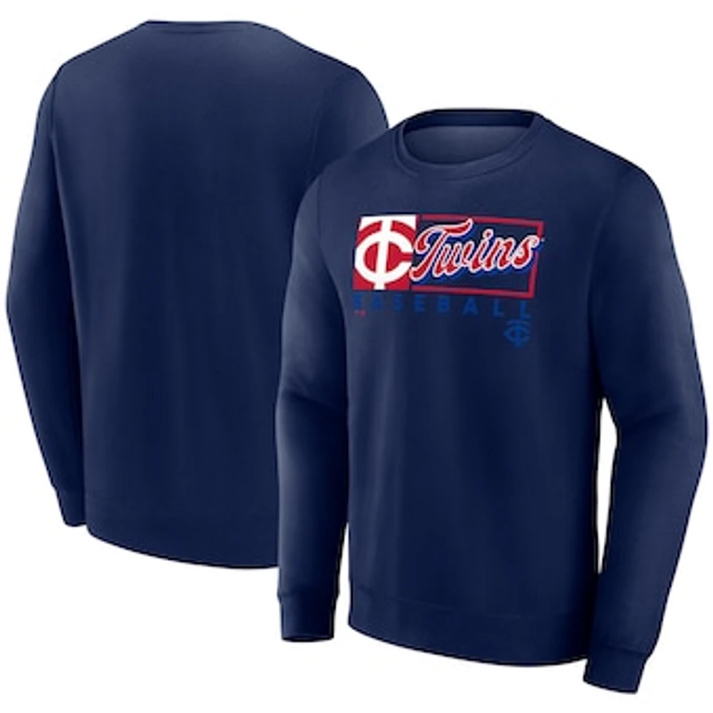 Men's Profile Navy Minnesota Twins Big & Tall Pullover Sweatshirt