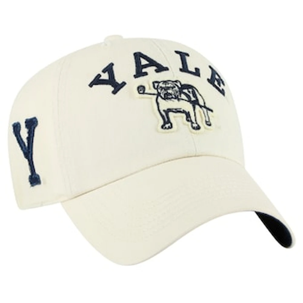 Men's '47 Khaki Yale Bulldogs Clubhouse Faber Clean Up Adjustable Hat