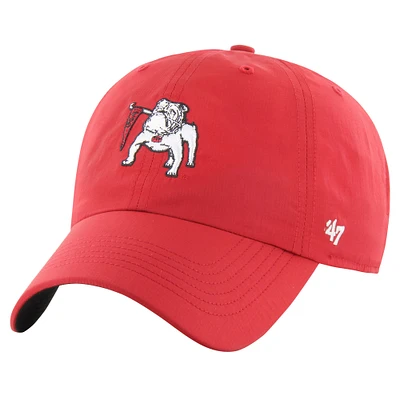 Men's '47 Red Georgia Bulldogs Clean Up brrr° Adjustable Hat