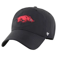 Men's '47 Black Arkansas Razorbacks Clean Up brrr° Adjustable Hat