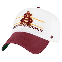 Men's '47 White Arizona State Sun Devils Gridiron Clean Up Adjustable Hat