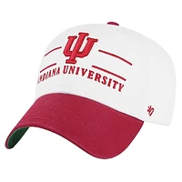 Men's '47 White Indiana Hoosiers Gridiron Clean Up Adjustable Hat