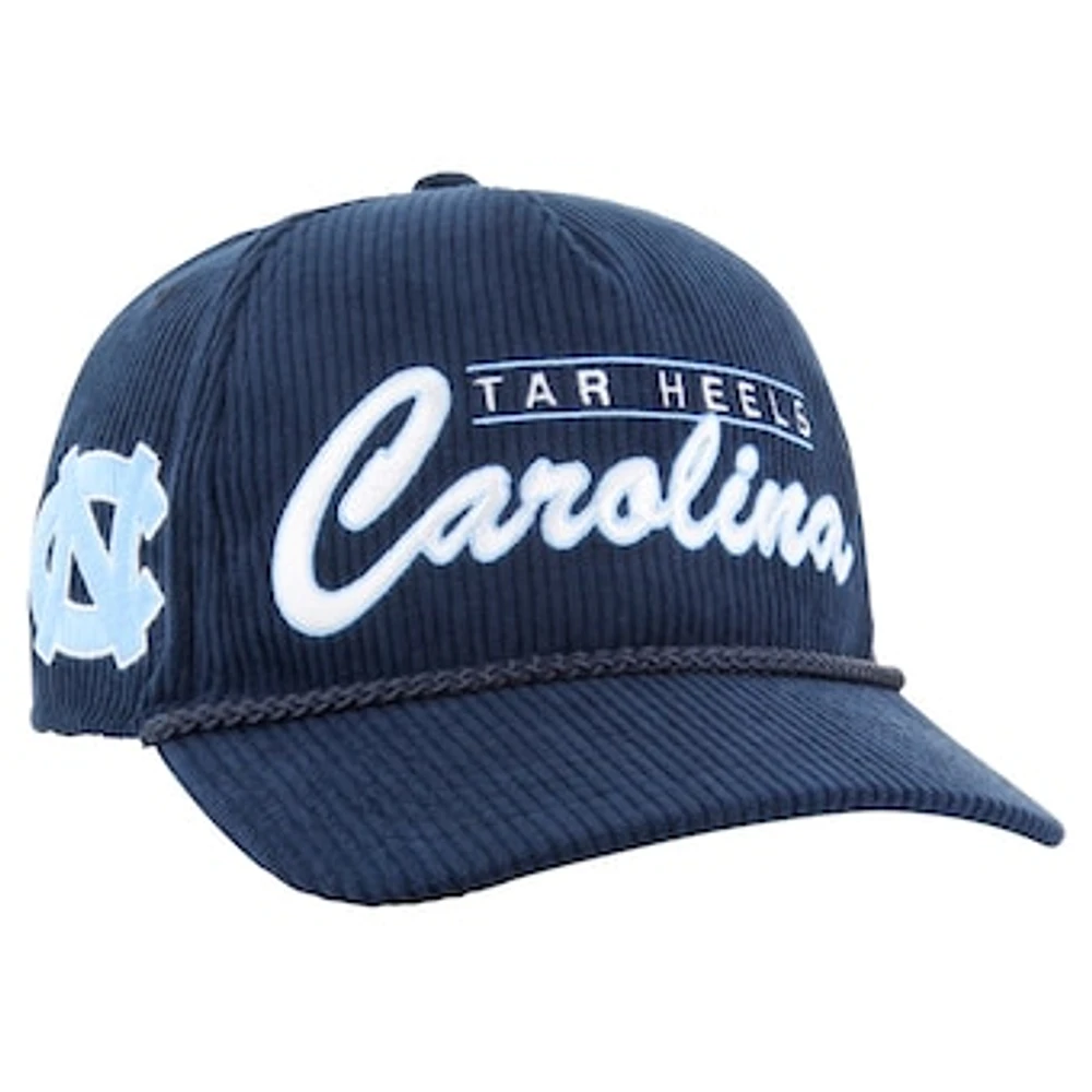 Men's '47 Navy North Carolina Tar Heels Gridiron Double Header Hitch Adjustable Hat